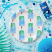 Blaue Eispops Geburtstag Junge Pappteller (Party)