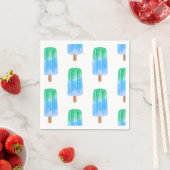Blaue Eispops Geburtstag Junge Serviette (Beispiel)