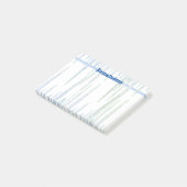 Blaue Eiszapfen Reste Post-It Notizen (angewinkelt)