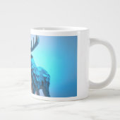 Blaue Elch-Majestät Jumbo-Tasse (Rechts)