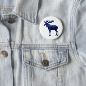 Blaue Elche Silhouette Button (Beispiel)