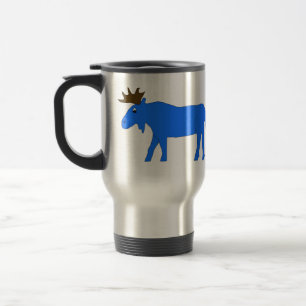 Blaue Elche Tasse