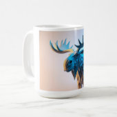 Blaue Elchmajestät Kaffeetasse (Vorderseite Links)