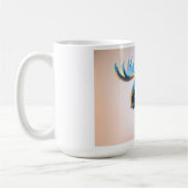 Blaue Elchmajestät Kaffeetasse (Links)