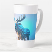 Blaue Elchmajestät Milchtasse (Rechte Ecke)