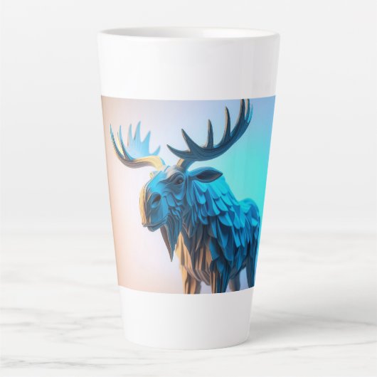 Blaue Elchmajestät Milchtasse (Vorderseite)