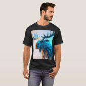 Blaue Elchmajestät T-Shirt (Vorne ganz)