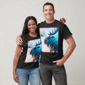Blaue Elchmajestät T-Shirt (Unisex)
