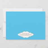 Blaue Elefant-Foto-Geburtstags-Einladung Einladung (Rückseite)