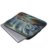 Blaue Elefant-Laptop-Hülle Laptopschutzhülle (Vorne Knopf)