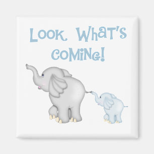 Blaue Elefant-Schwangerschaft Magnet