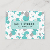 Blaue Elefanten, Kinderspielzentrum, Aktivitätszen Visitenkarte (Vorderseite)