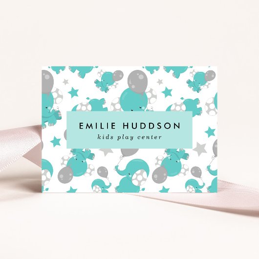 Blaue Elefanten, Kinderspielzentrum, Aktivitätszen Visitenkarte