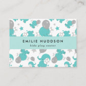 Blaue Elefanten, Kinderspielzentrum, Aktivitätszen Visitenkarte (Vorderseite)