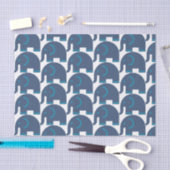 Blaue Elefanten Seidenpapier (Handwerk)