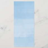 Blaue Elefanten und Ballons Babydusche Programm (Rückseite)