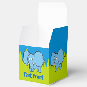 Blaue Elefantendose für Cartoon Geschenkschachtel