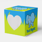 Blaue Elefantendose für Cartoon Geschenkschachtel (Vorderseite)