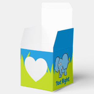 Blaue Elefantendose für Cartoon Geschenkschachtel