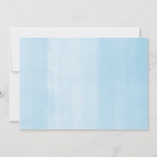 Blaue Elefantendusche mit E-Mail Babydusche Einladung (Rückseite)