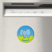 Blaue Elefantenmagnet im Cartoon Magnet (In Situ (Geschirrspüler))