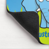 Blaue Elefantenmaus Cartoon Mousepad (Ecke)