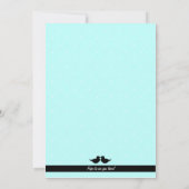 Blaue elegante Brautparty-Einladung Einladung (Rückseite)