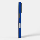 Blaue elegante Kalligrafie-Schrift Name Case-Mate iPhone Hülle (Rückseite / Rechts)