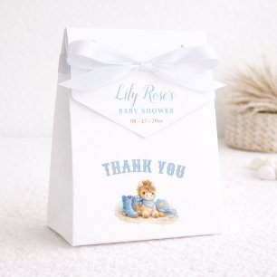 Blaue elegante kleine Cowboy-Baby-Western-Shower Geschenkschachtel