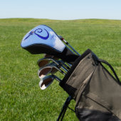 Blaue Elegante Monogramm-Initiale C Personalisiert Golf Headcover (In SItu)