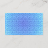 Blaue Elegante Monogramm-Initiale M Visitenkarte (Rückseite)