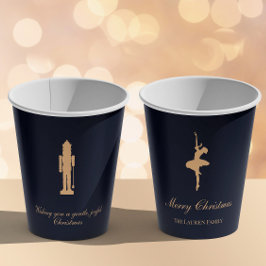 Blaue elegante Nussknacker-Personalisierte Tasse Pappbecher