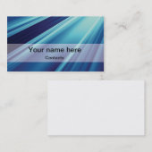 Blaue elegante Visitenkarte (Vorne/Hinten)