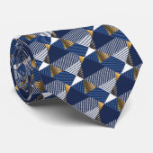 Blaue Eleganz Krawatte (Gerollt)