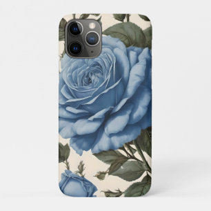 Blaue Eleganz: Vintage Rose der Provinz im Blut Case-Mate iPhone Hülle