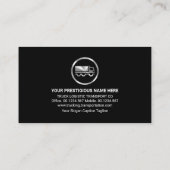 Blaue elektrische Blitzableiter Visitenkarte (Rückseite)