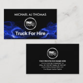 Blaue elektrische Blitzableiter Visitenkarte (Vorne/Hinten)