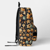 Blaue Elfenbein-Herbstblätter Bedruckter Rucksack (Links)