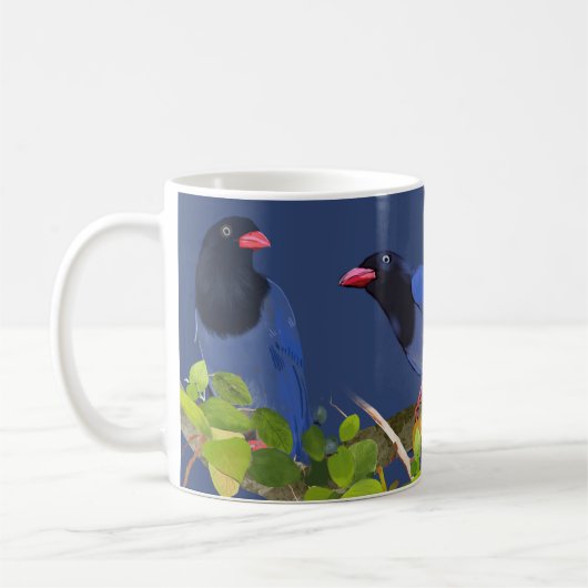 Blaue Elstermug Kaffeetasse (Links)