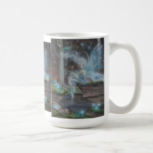 Blaue Ember Fee Fantasy Art Tasse von Molly Harris