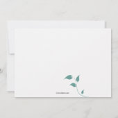 Blaue Energie-Einladung Einladung (Rückseite)