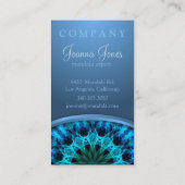 Blaue Energie Visitenkarte (Rückseite)