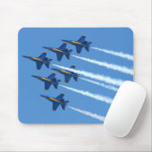 Blaue Engel 6 Mousepad (Mit Mouse)