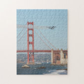 Blaue Engel an der Golden Gate Bridge Puzzle (Vertikal)