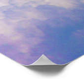 Blaue Engel im Wolkenposter Poster (Ecke)