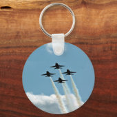 Blaue Engel in der Luftshow Schlüsselanhänger (Vorderseite)