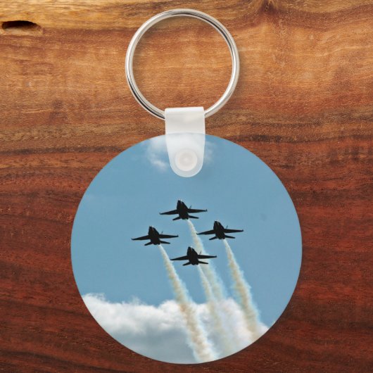 Blaue Engel in der Luftshow Schlüsselanhänger (Vorderseite)