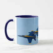 Blaue Engel stapelten Tasse (Links)