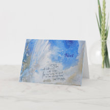 Blaue Engelflügel, sanft präsentiert Aquarell