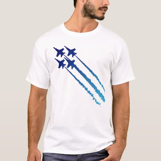 Blaue Engels-Diamant-T - Shirt (Vorderseite)